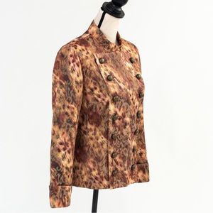 Military jacket Napoleon jacket standup collar print jacket Multiples M